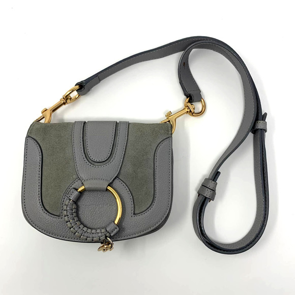 See By Chloe Handbags - See By Chloe Hana Medium Shoulder Bag Lined Leather Suede Night Forest Green